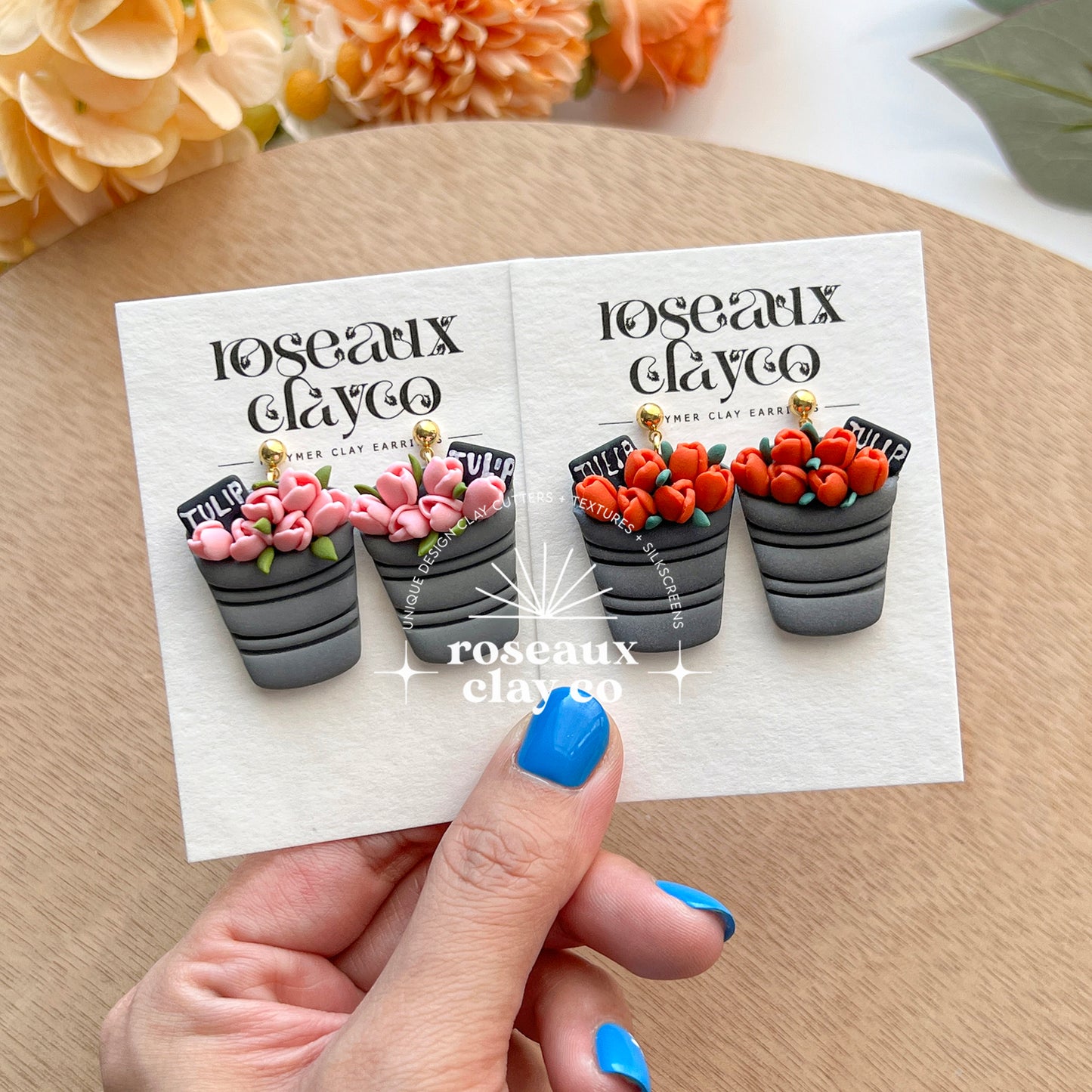 RoseauxClayCo Tulip Petal Polymer Clay Cutter