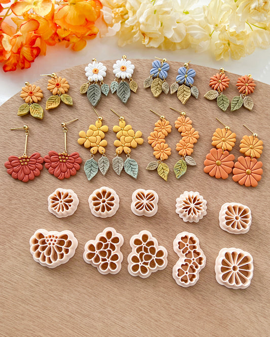 Spring Flower Polymer Clay Cutters