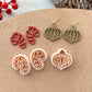 Winter Christmas Polymer Clay Cutters | Holiday Ornaments Clay Earring Cutters Set for Jewelry Making