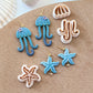Ocean Sea Animal Polymer Clay Cutters | Jellyfish | Starfish | Seal | Seahorse
