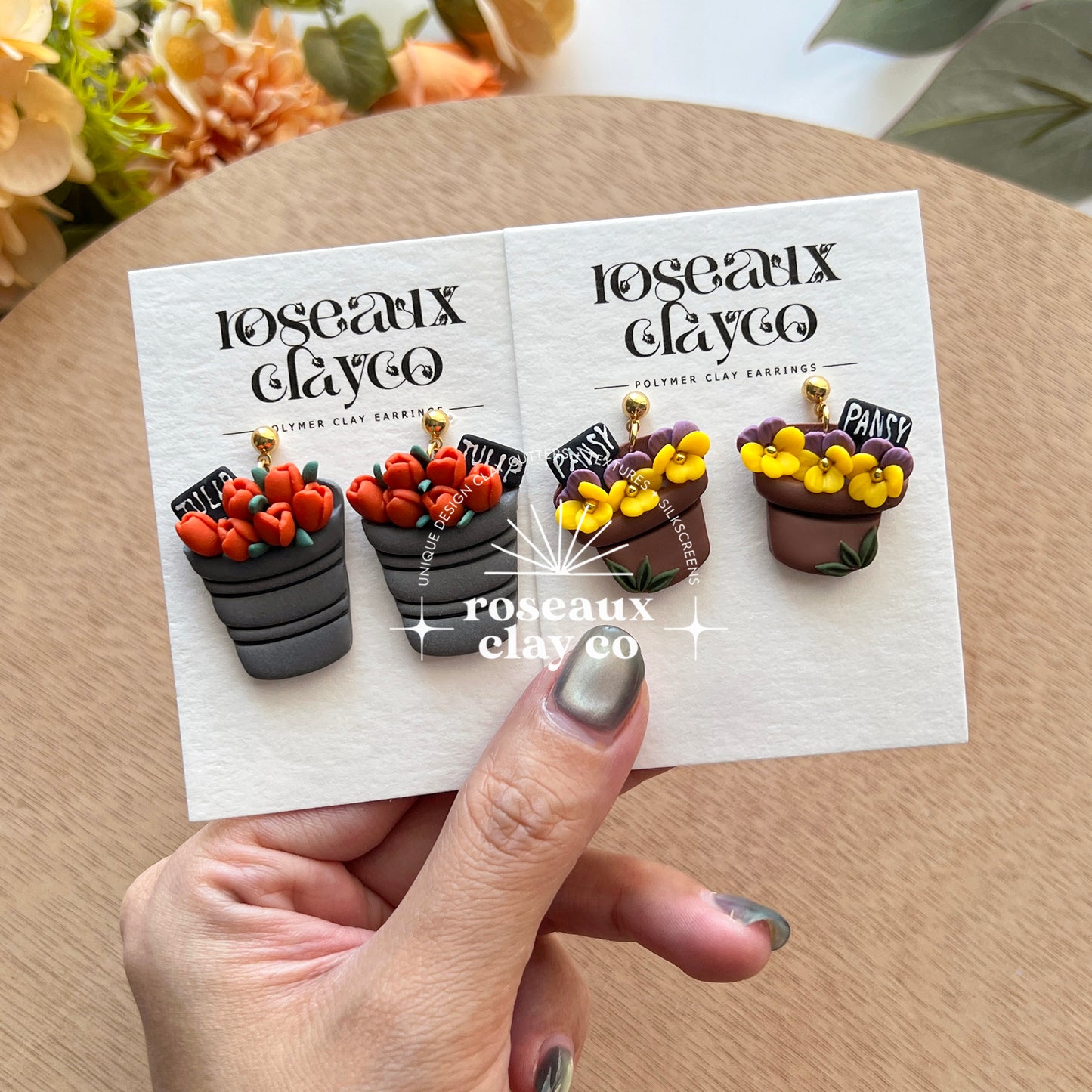 RoseauxClayCo Spring Garden Polymer Clay Cutters