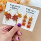 Fall Maple Leaves Polymer Clay Cutters | Pumpkin Cutters