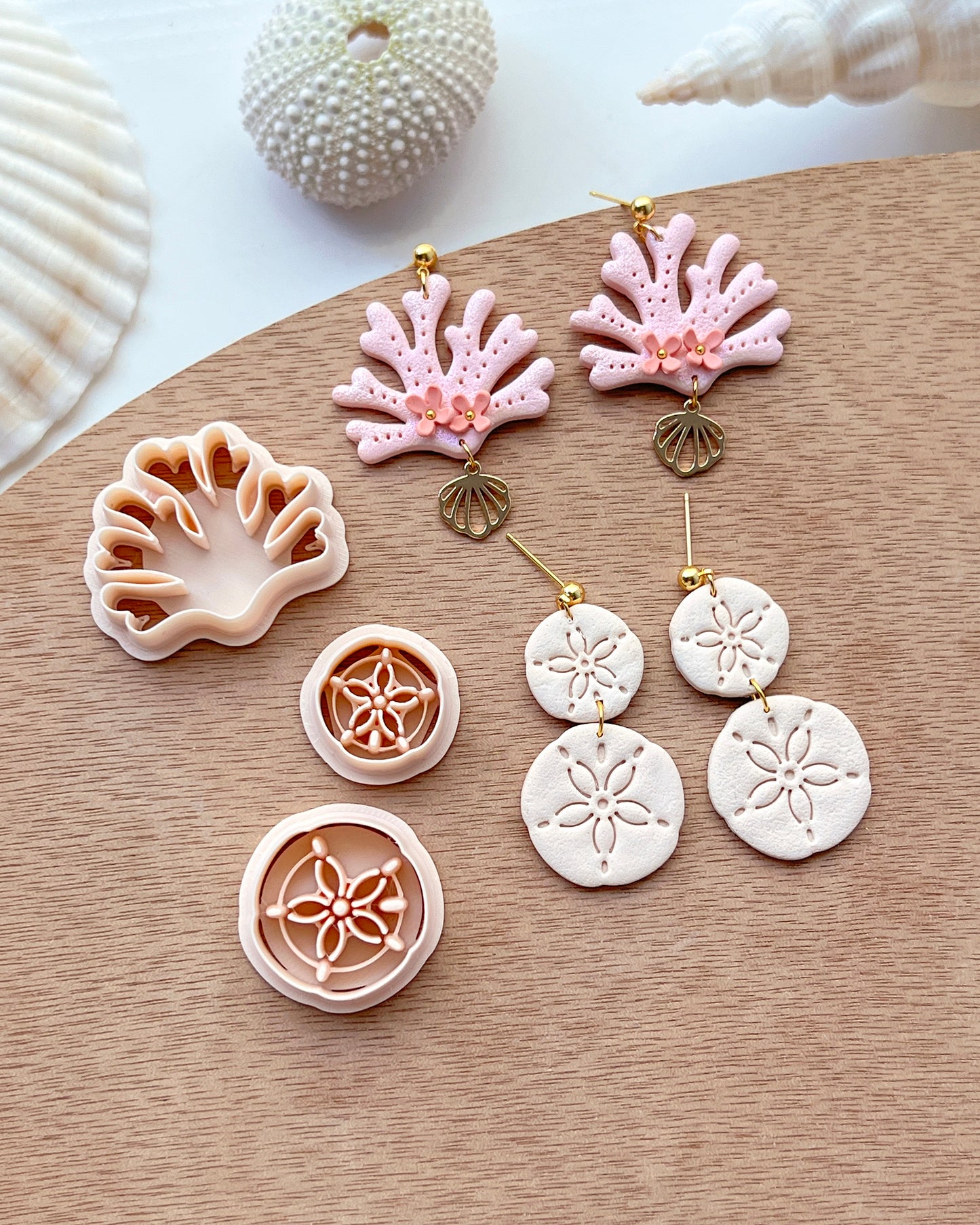 Ocean Polymer Clay Cutters | Summer Clay Cutters | Shell | Octopus | Sand Dollar