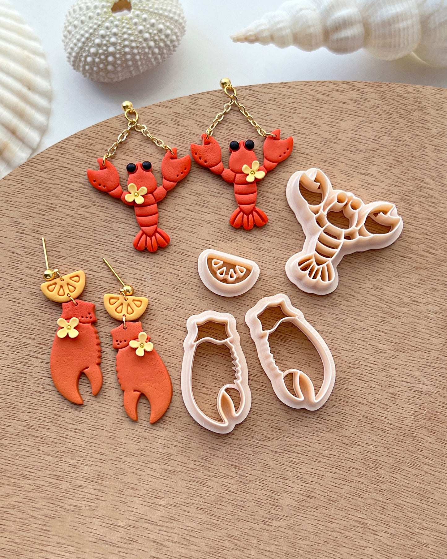 Ocean Beach Polymer Clay Cutters | Sea Animal Clay Cutters | Crab | Lobster | Turtle