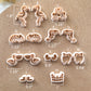 Animal Polymer Clay Cutters | Summer Clay Cutters | Polymer Clay Earring Cutters Set | Frog | Flamingo | Toucan | Chameleon | Capybara