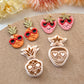 Fruits with Sunglasses Polymer Clay Cutters | Cool Fruit Clay Cutters | Clay Cutter Set | Clay Earring Cutters | Watermelon Pineapple Lemon