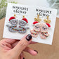 Christmas Animal Stocking Polymer Clay Cutters