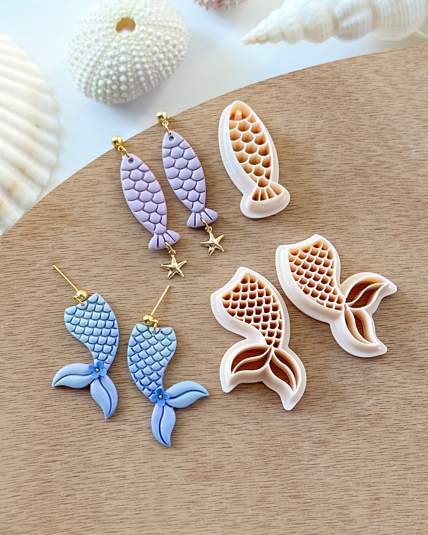 Ocean Sea Animal Polymer Clay Cutters | Jellyfish | Starfish | Seal | Seahorse