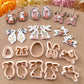 Easter Bunny Clay Polymer Cutters