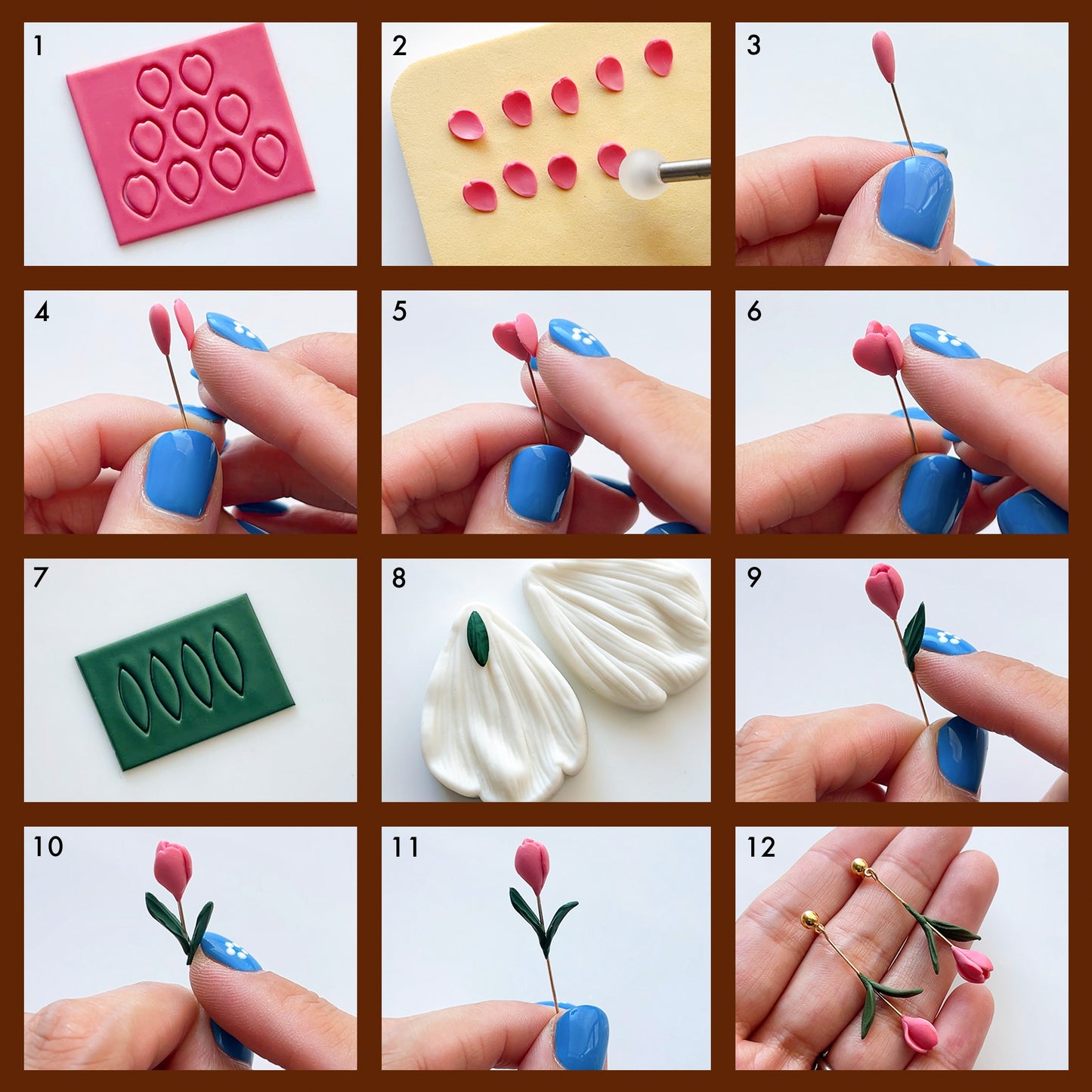 RoseauxClayCo Tulip Petal Polymer Clay Cutter