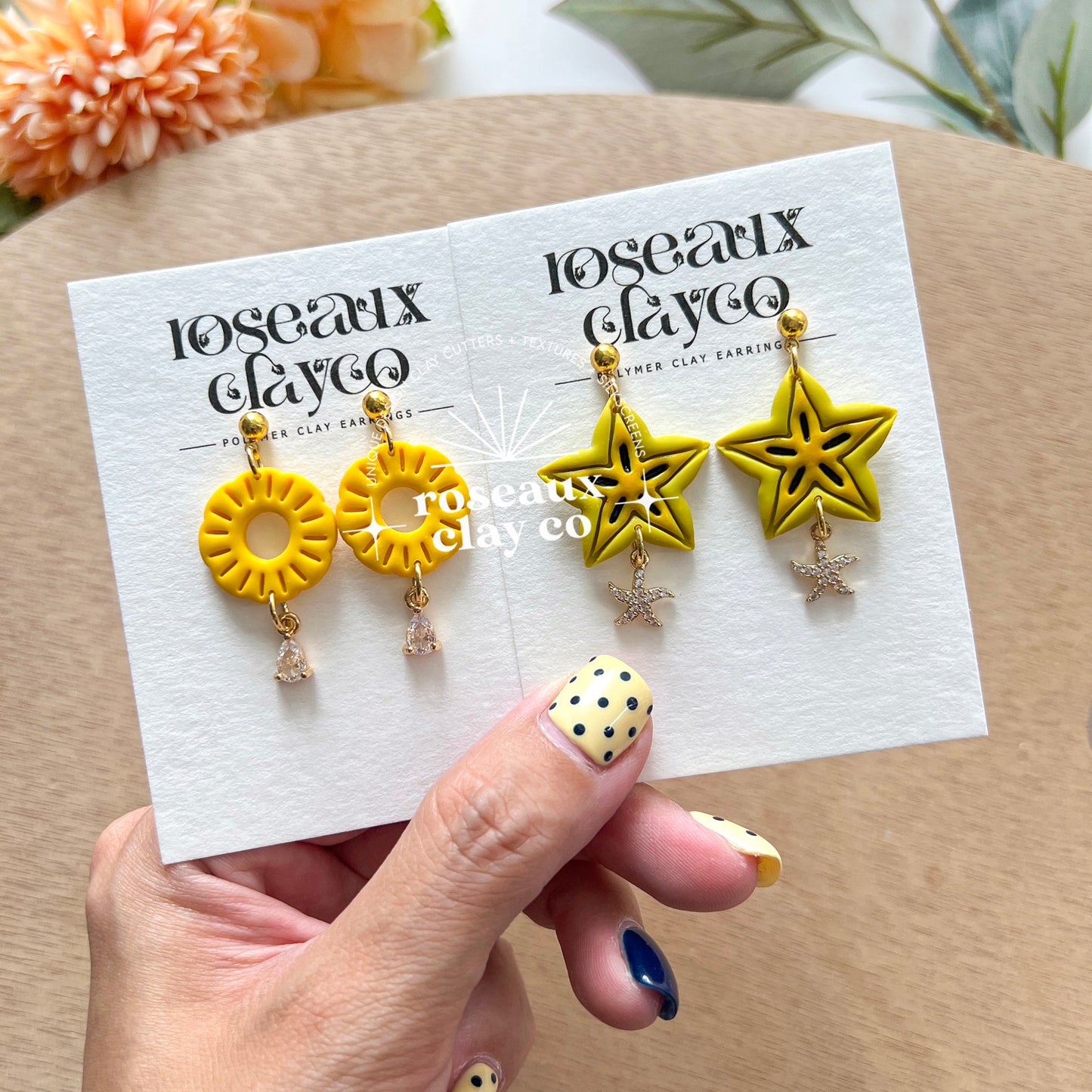 RoseauxClayCo Tropical Fruit Polymer Clay Cutters
