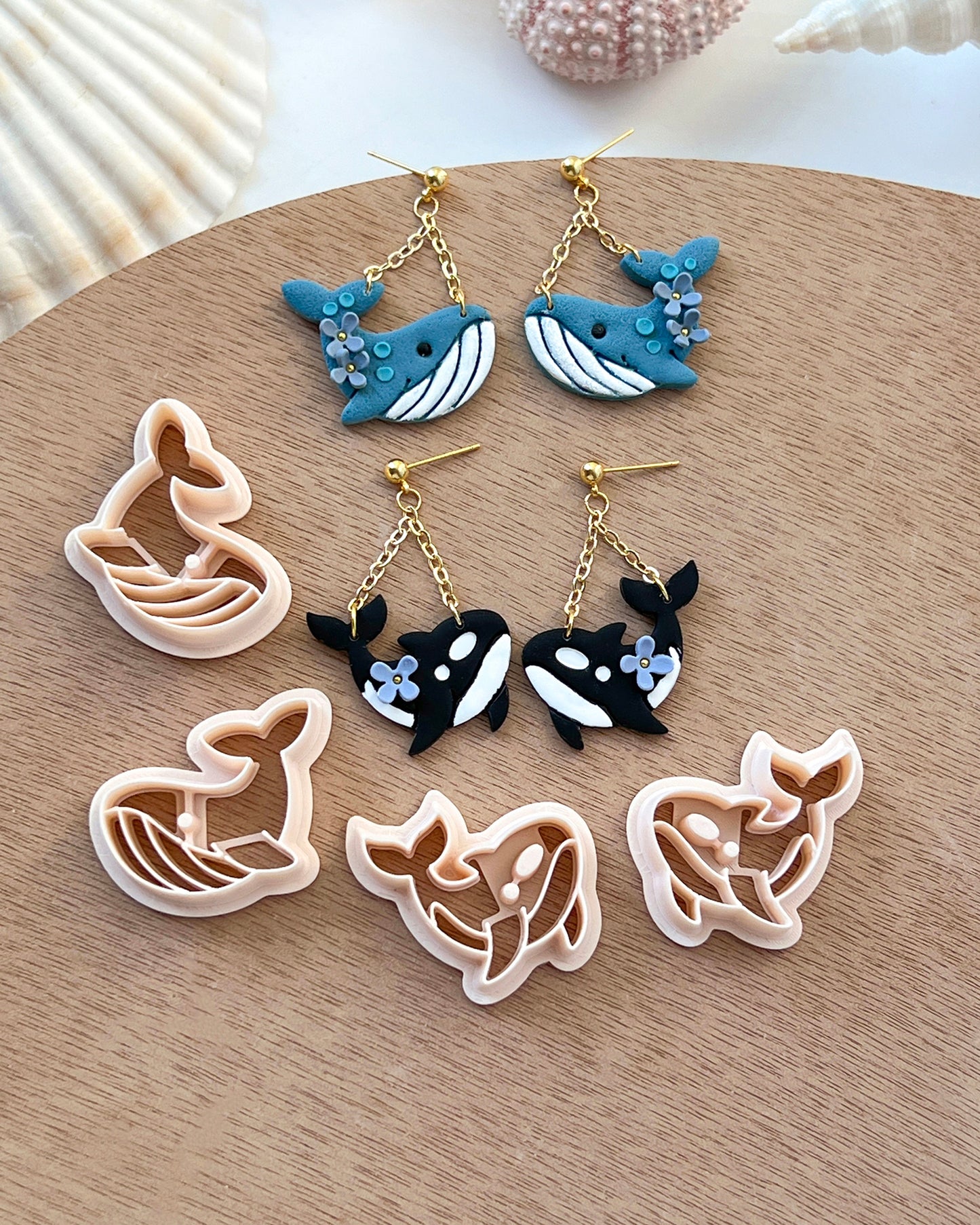Ocean Sea Animal Clay Cutters | Blue Whale | Shark | Dolphin | Orca