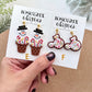 Christmas Polymer Clay Earrings | Candy Cane | Gingerbread