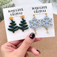 Winter Polymer Clay Cutters | Wreath | Snowflake | Poinsettia