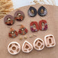 2024 Donut Polymer Clay Cutters & Earring Charms | Essentials Fall Clay Earring Kits| Fall Autumn 14K Gold Plated Charms | Polymer Clay Tools