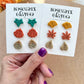 Fall Maple Leaves Polymer Clay Cutters | Pumpkin Cutters