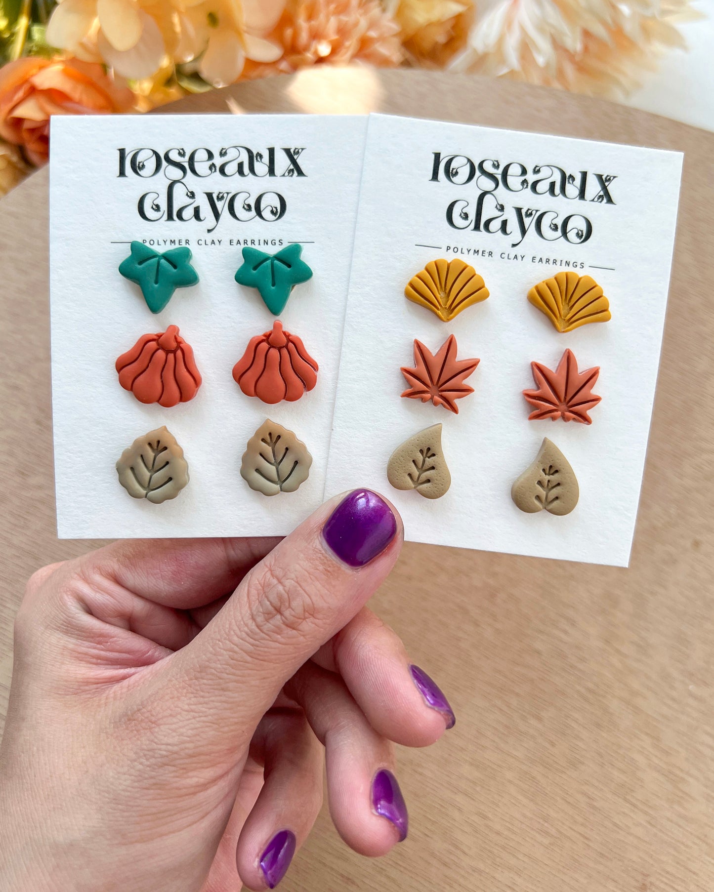 Fall Maple Leaves Polymer Clay Cutters | Pumpkin Cutters