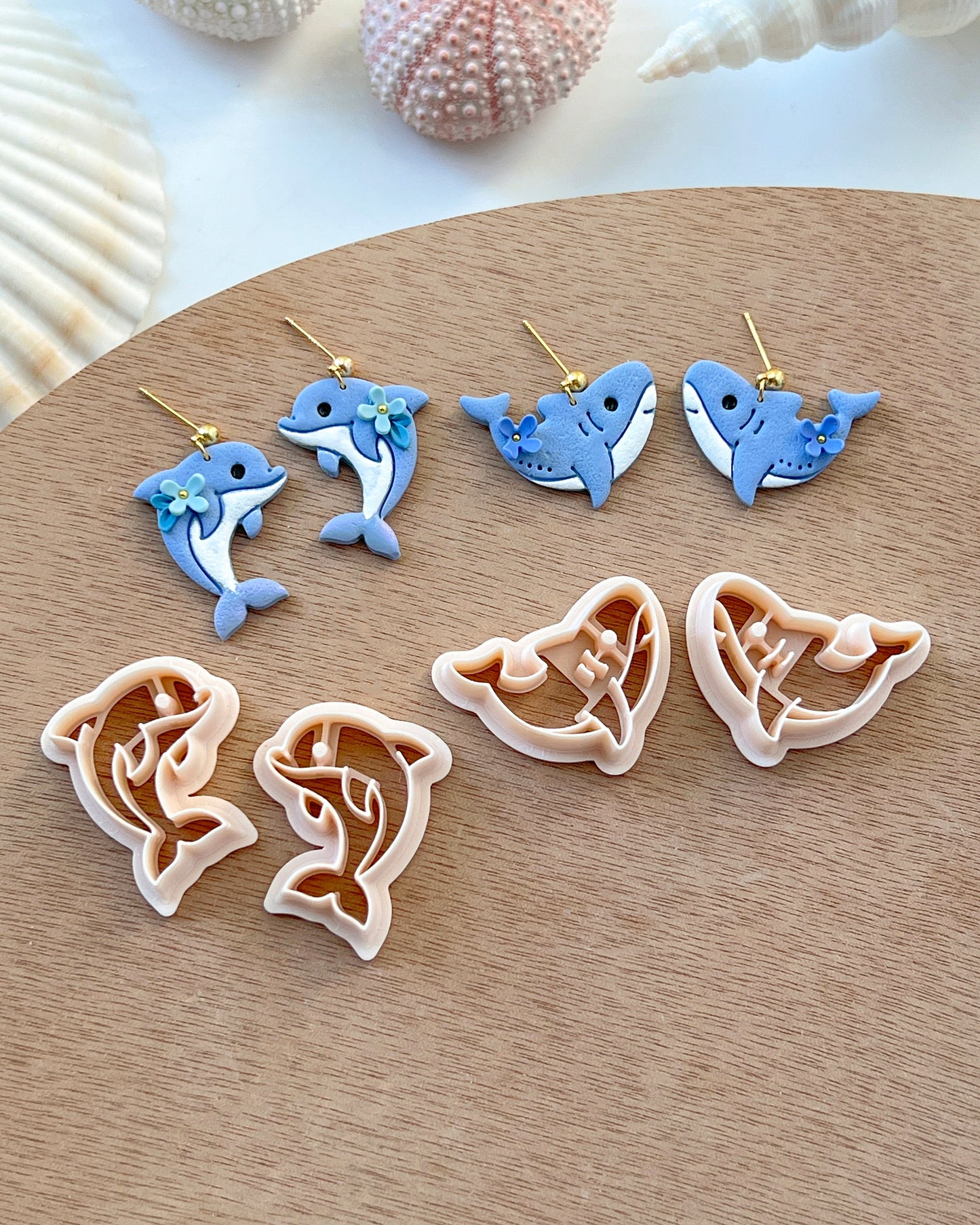 Ocean Sea Animal Clay Cutters | Blue Whale | Shark | Dolphin | Orca