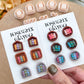 Bookshelf Polymer Clay Cutters