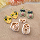 Fruits with Sunglasses Polymer Clay Cutters | Cool Fruit Clay Cutters | Clay Cutter Set | Clay Earring Cutters | Watermelon Pineapple Lemon
