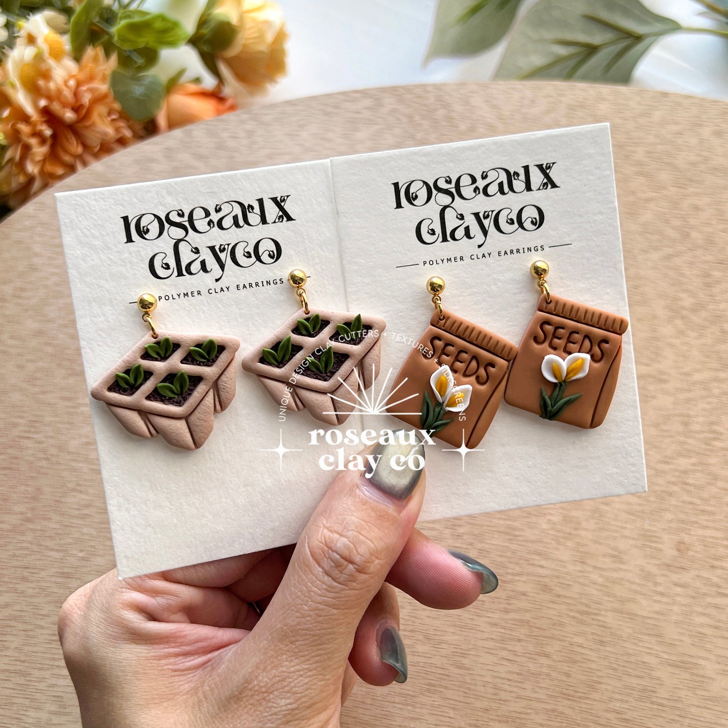 RoseauxClayCo Spring Garden Polymer Clay Cutters