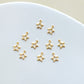 10PCS 14K Gold Plated Star Charms 6mm