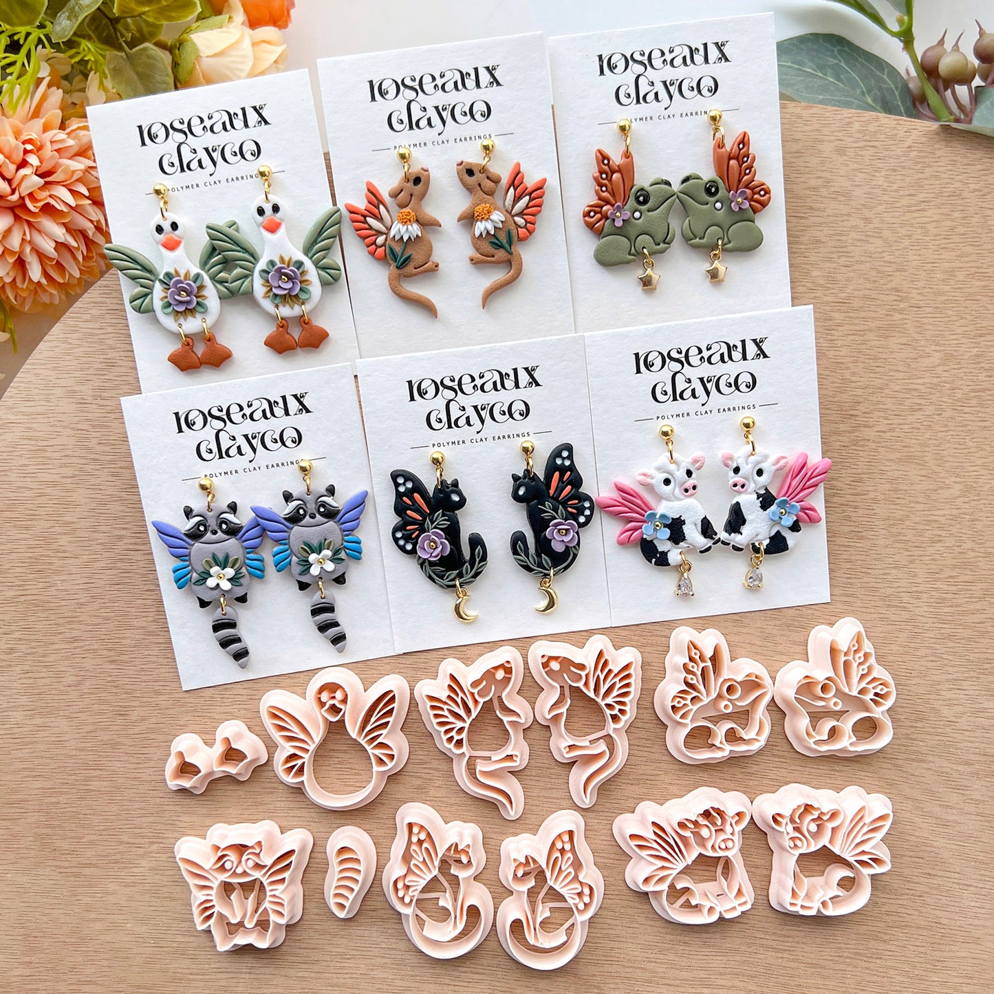 Fairy Animals Polymer Clay Cutters