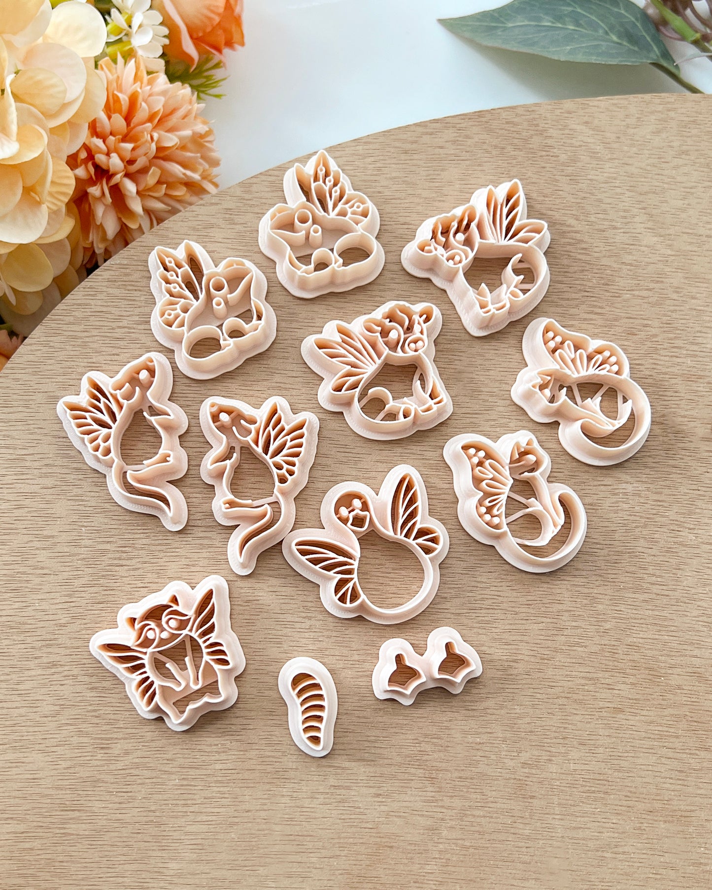 Fairy Animals Polymer Clay Cutters