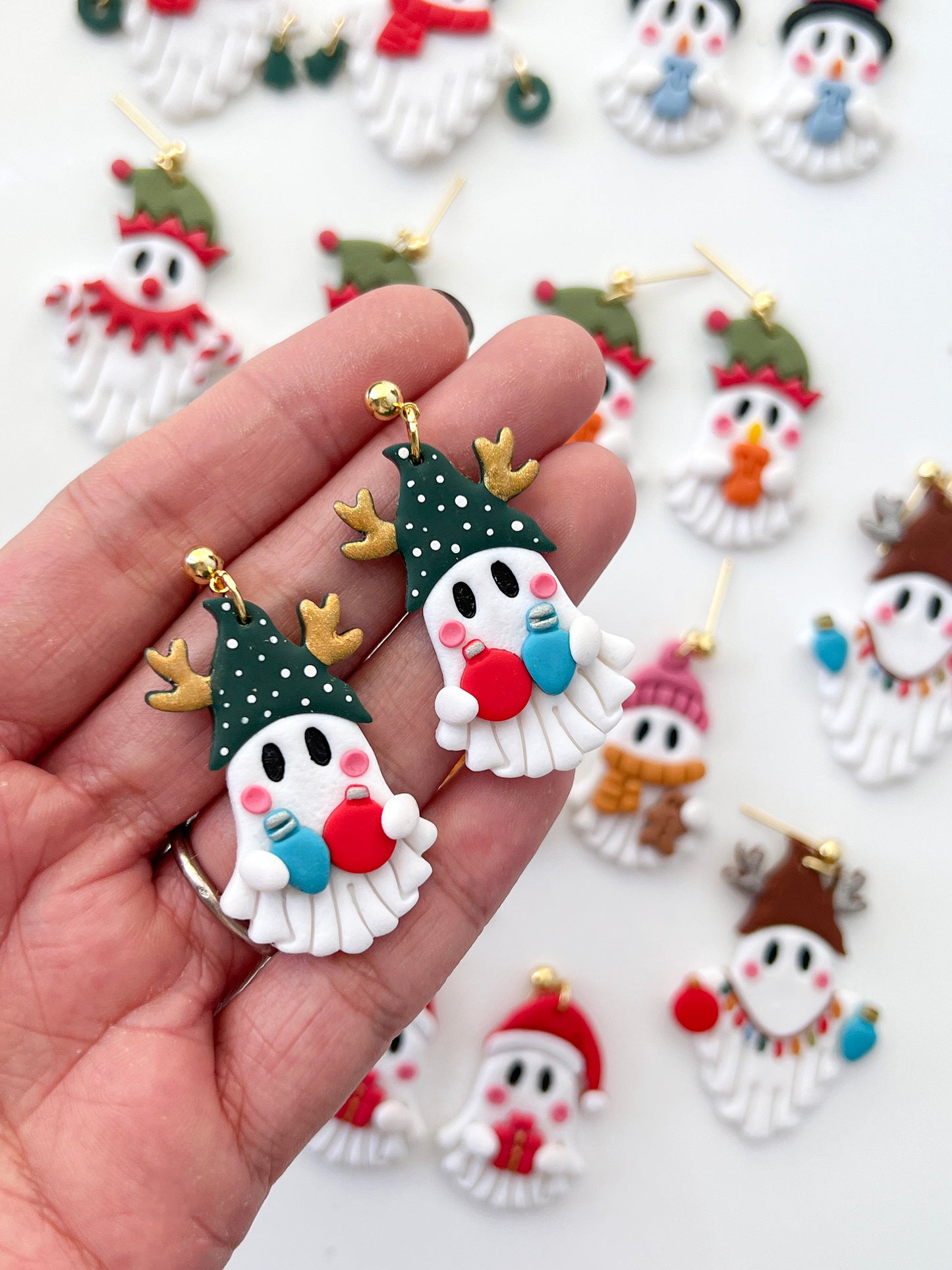 Christmas Ghost Polymer Clay Cutters Set