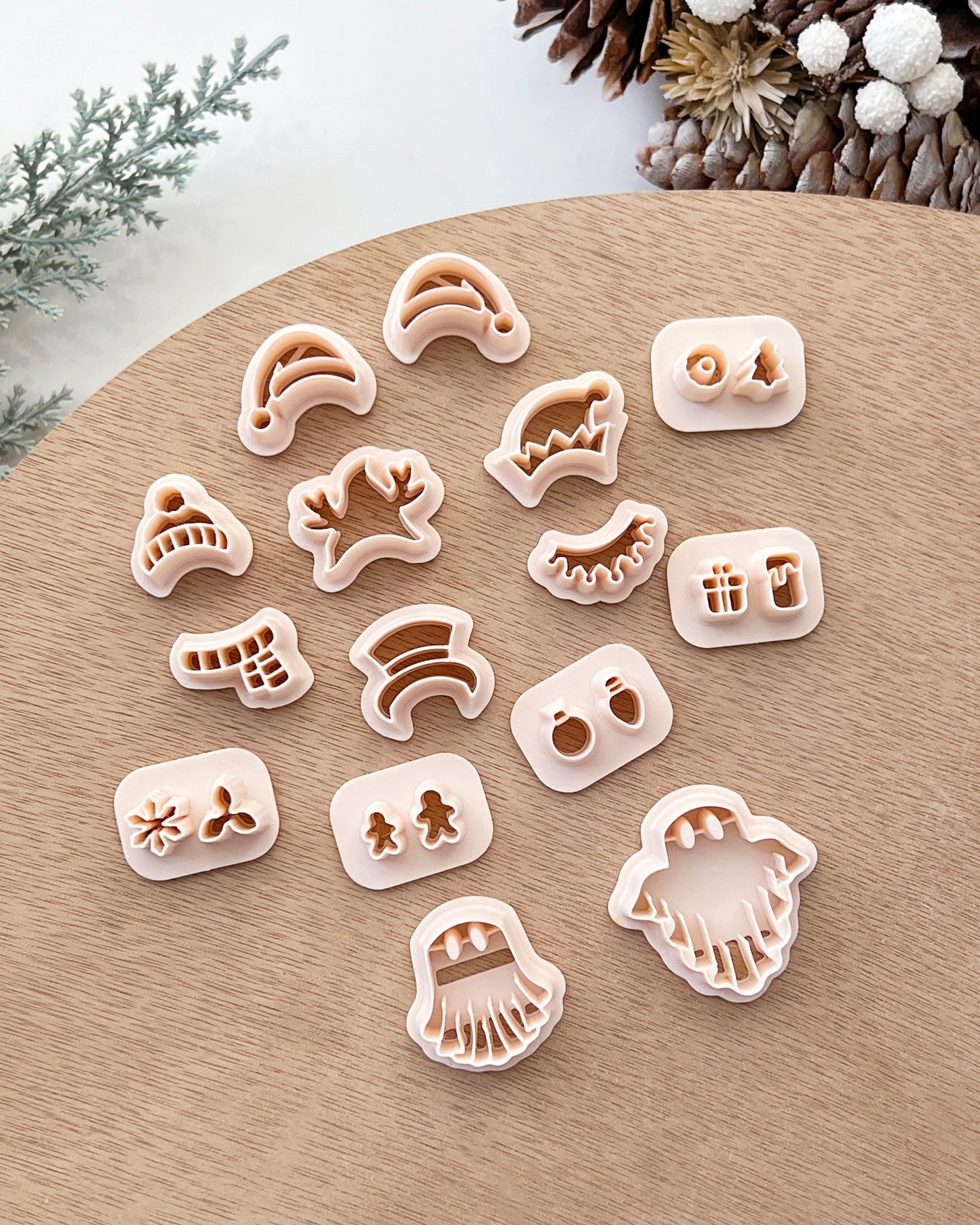 Christmas Ghost Polymer Clay Cutters Set