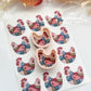 Patchwork Hen Polymer Clay Transfer Paper & Matching Cutter