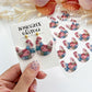Patchwork Hen Polymer Clay Transfer Paper & Matching Cutter