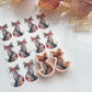 Patchwork Fox Polymer Clay Transfer Paper & Matching Cutter