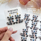 Patchwork Raccoon Polymer Clay Transfer Paper & Matching Cutter
