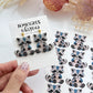Patchwork Raccoon Polymer Clay Transfer Paper & Matching Cutter