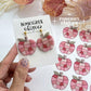 Patchwork Apple Polymer Clay Transfer Paper & Matching Cutter