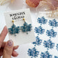 Patchwork Denim Maple Leaf Polymer Clay Transfer Paper & Matching Cutter