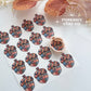 Patchwork Acorn Polymer Clay Transfer Paper & Matching Cutter