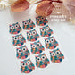 Patchwork Owl Polymer Clay Transfer Paper & Matching Cutter