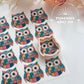 Patchwork Owl Polymer Clay Transfer Paper & Matching Cutter