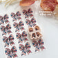 Patchwork Bow Polymer Clay Transfer Paper & Matching Cutter