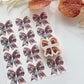 Patchwork Bow Polymer Clay Transfer Paper & Matching Cutter