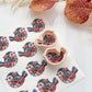 Patchwork Bird Polymer Clay Transfer Paper & Matching Cutter