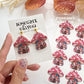 Patchwork Mushroom House Polymer Clay Transfer Paper & Matching Cutter