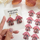 Patchwork Mushroom House Polymer Clay Transfer Paper & Matching Cutter