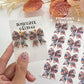 Patchwork Bow Polymer Clay Transfer Paper & Matching Cutter