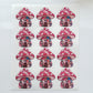 Patchwork Mushroom House Polymer Clay Transfer Paper & Matching Cutter