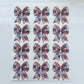 Patchwork Bow Polymer Clay Transfer Paper & Matching Cutter