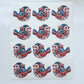 Patchwork Bird Polymer Clay Transfer Paper & Matching Cutter