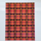 Red Tartan Plaid Clay Transfer Sheet
